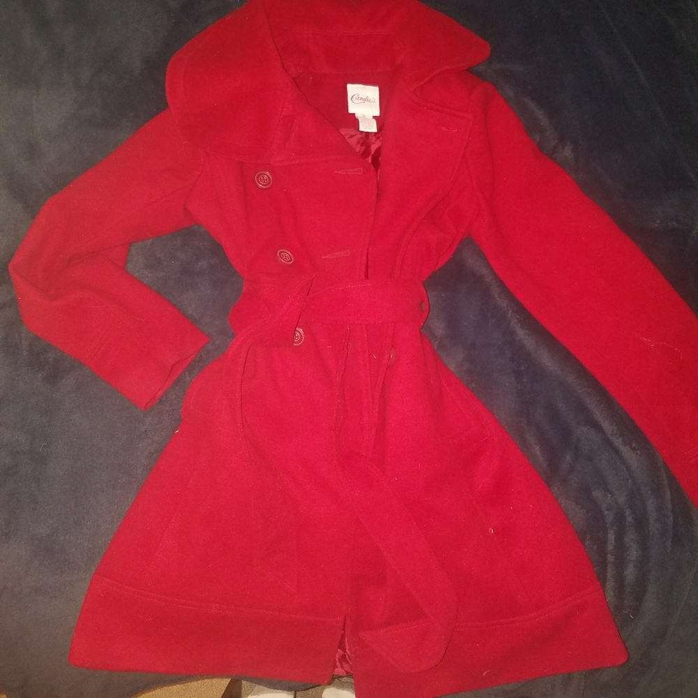 Red- Candies pea coat